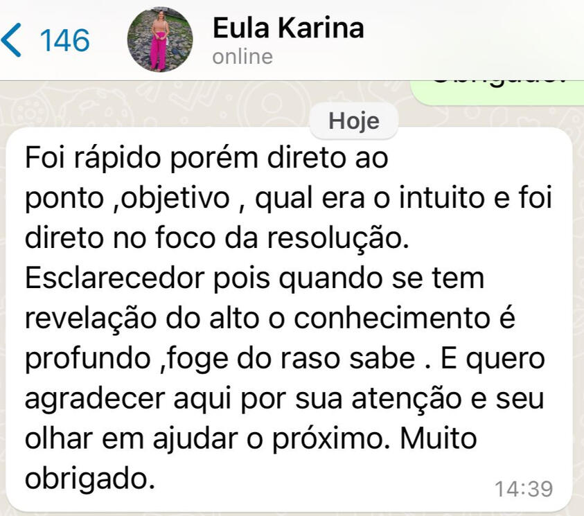 Depoimento Eula Karina