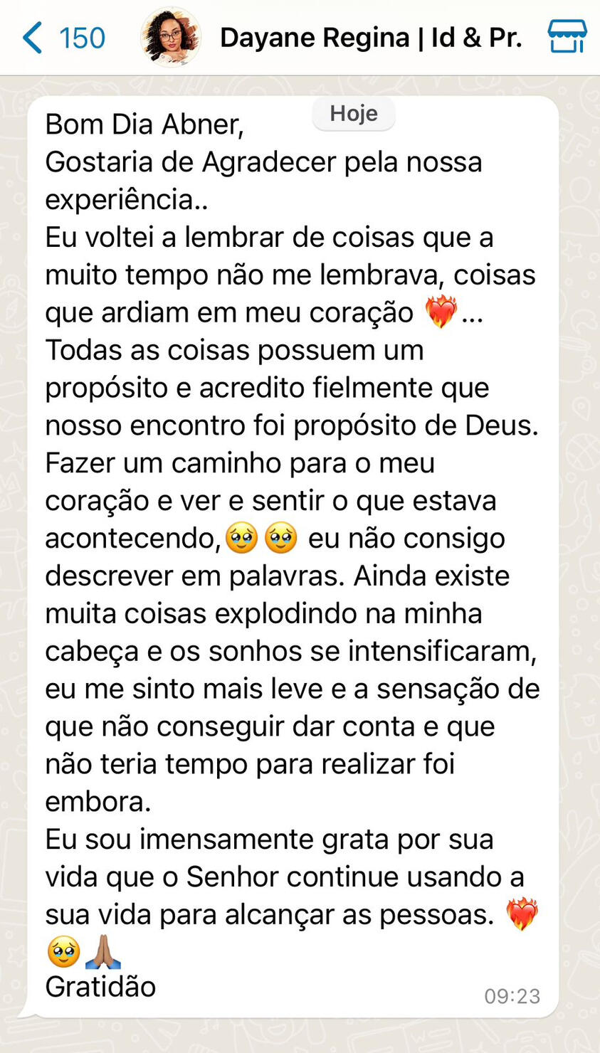 Depoimento Dayane Regina